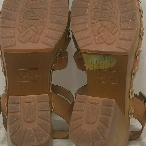 KORKS Willow Comfort Platform Boho Chunky Heels Floral Earth Tone Size 11 M - Picture 14 of 14